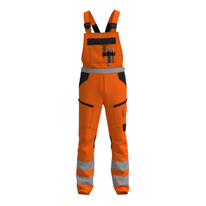 4-Feet huisstijl Amerikaanse overall RWS stretch fluo-oranje type AMSRWS100
