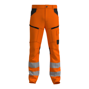 4-Feet huisstijl Werkbroek RWS stretch fluo-oranje type WBSRWS100