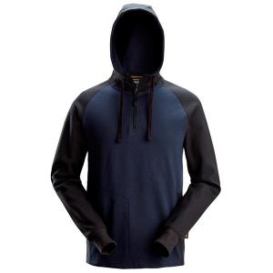 SnickersTweekleurige Hoodie met Halve Rits type 2842